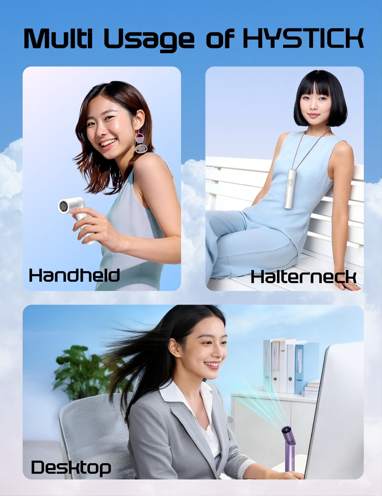 EGO HyStick 可調角度手提風扇 - 灰色 功能及使用說明 09