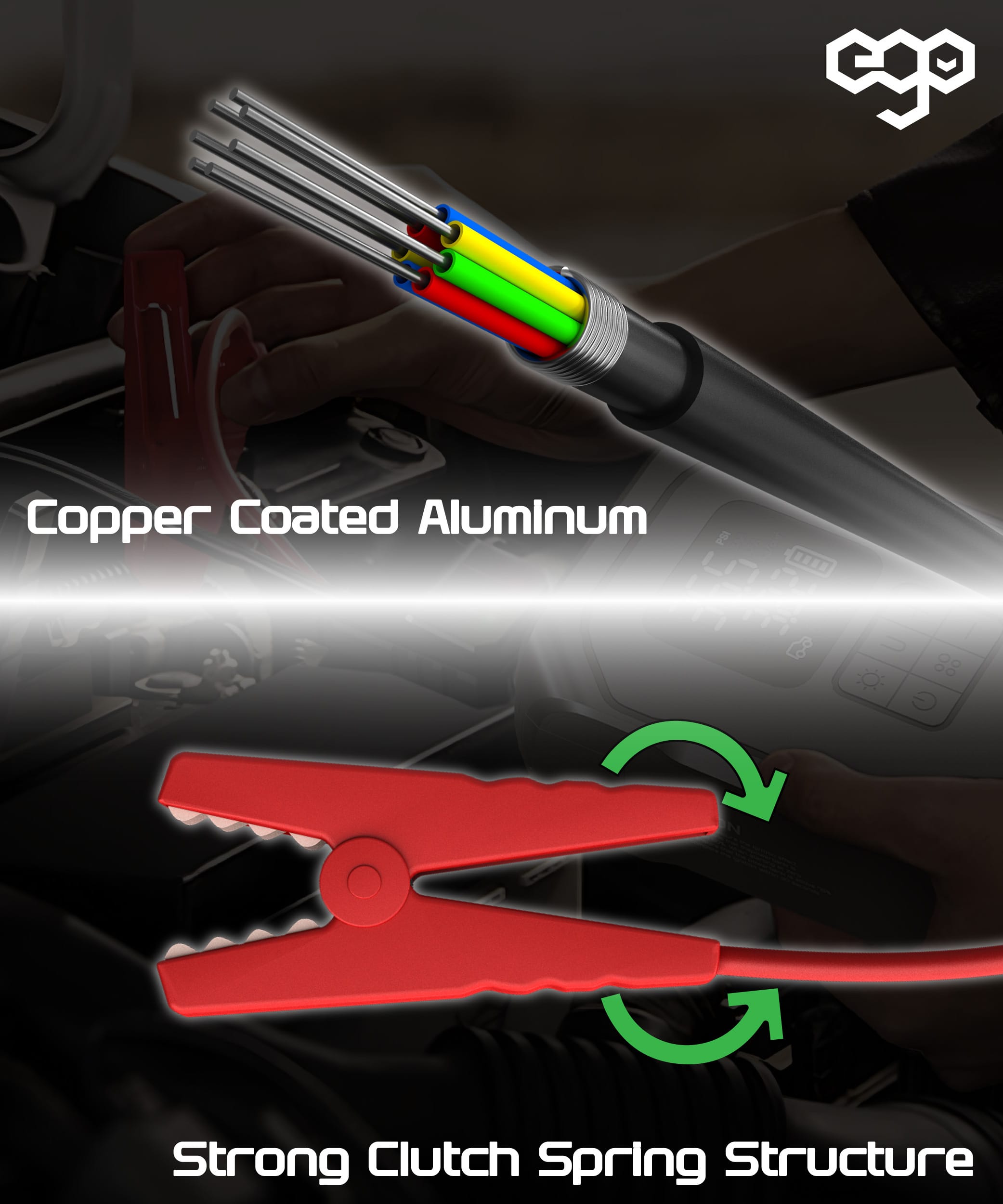 EGO Jump Pump 4合1 救車電源連氣泵 - 灰色 功能及使用說明 03