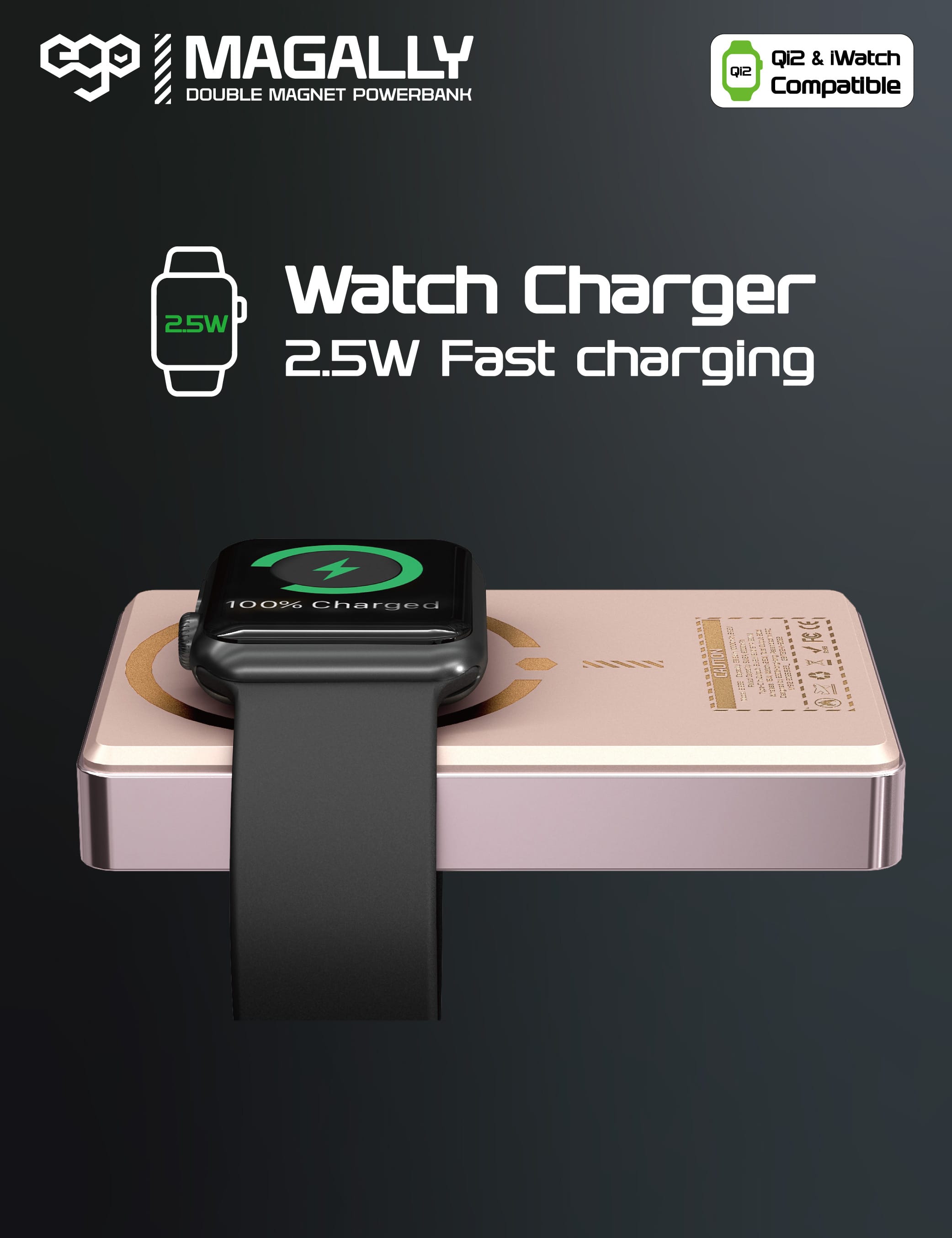 EGO MagAlly 10000mAh Qi2 雙面磁吸外置電源 - 灰色 功能及使用說明 05