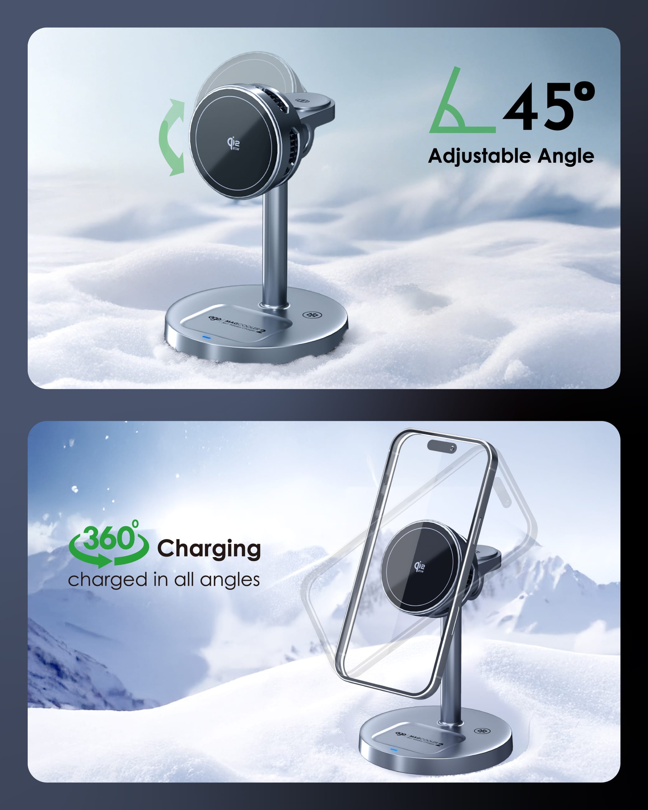 EGO MagCooler 2 3合1 半導體製冷無線充電座 - 灰色 功能及使用說明 09