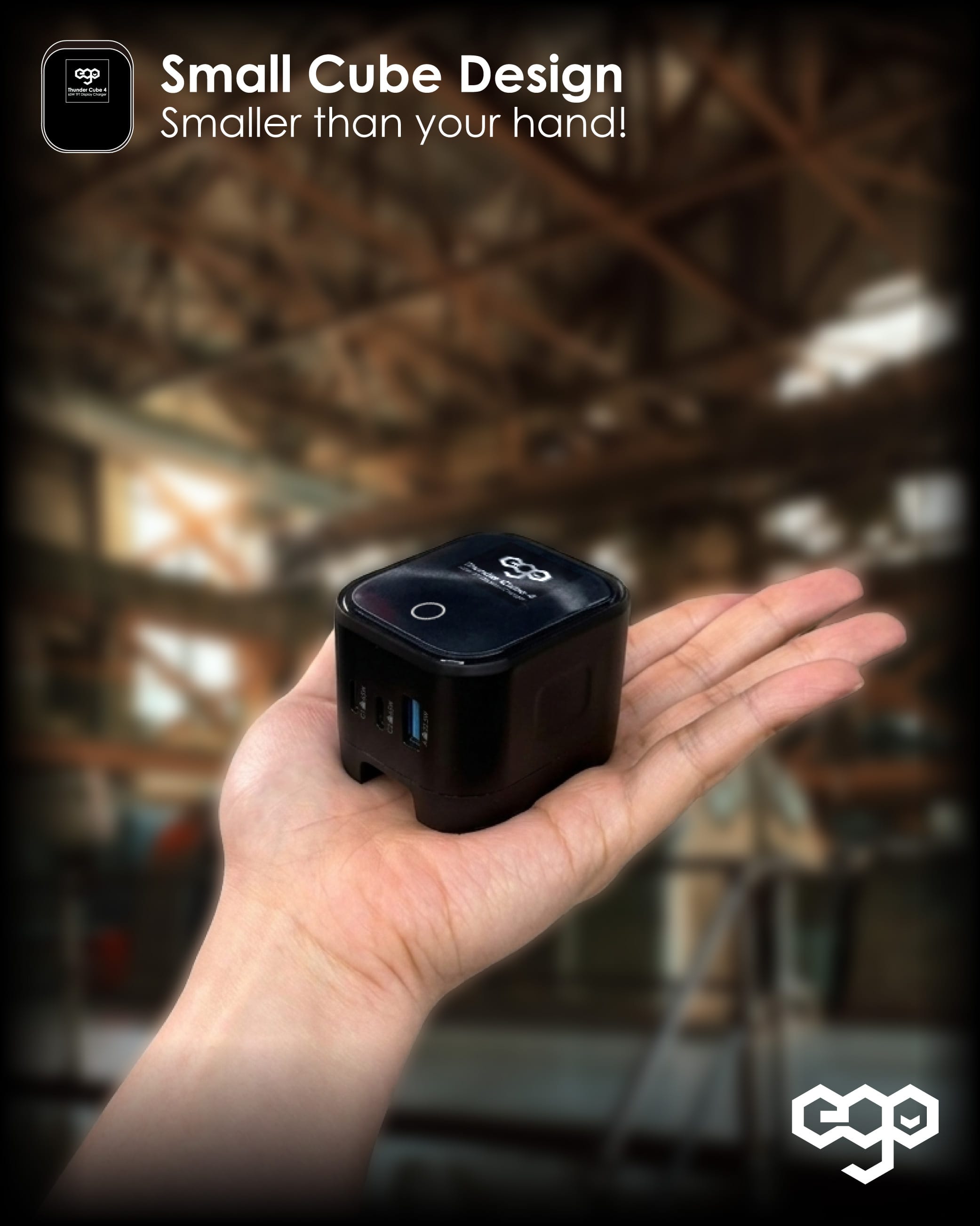 EGO ThunderCube 4 65W 摺疊插腳充電器 - 黑色 功能及使用說明 04