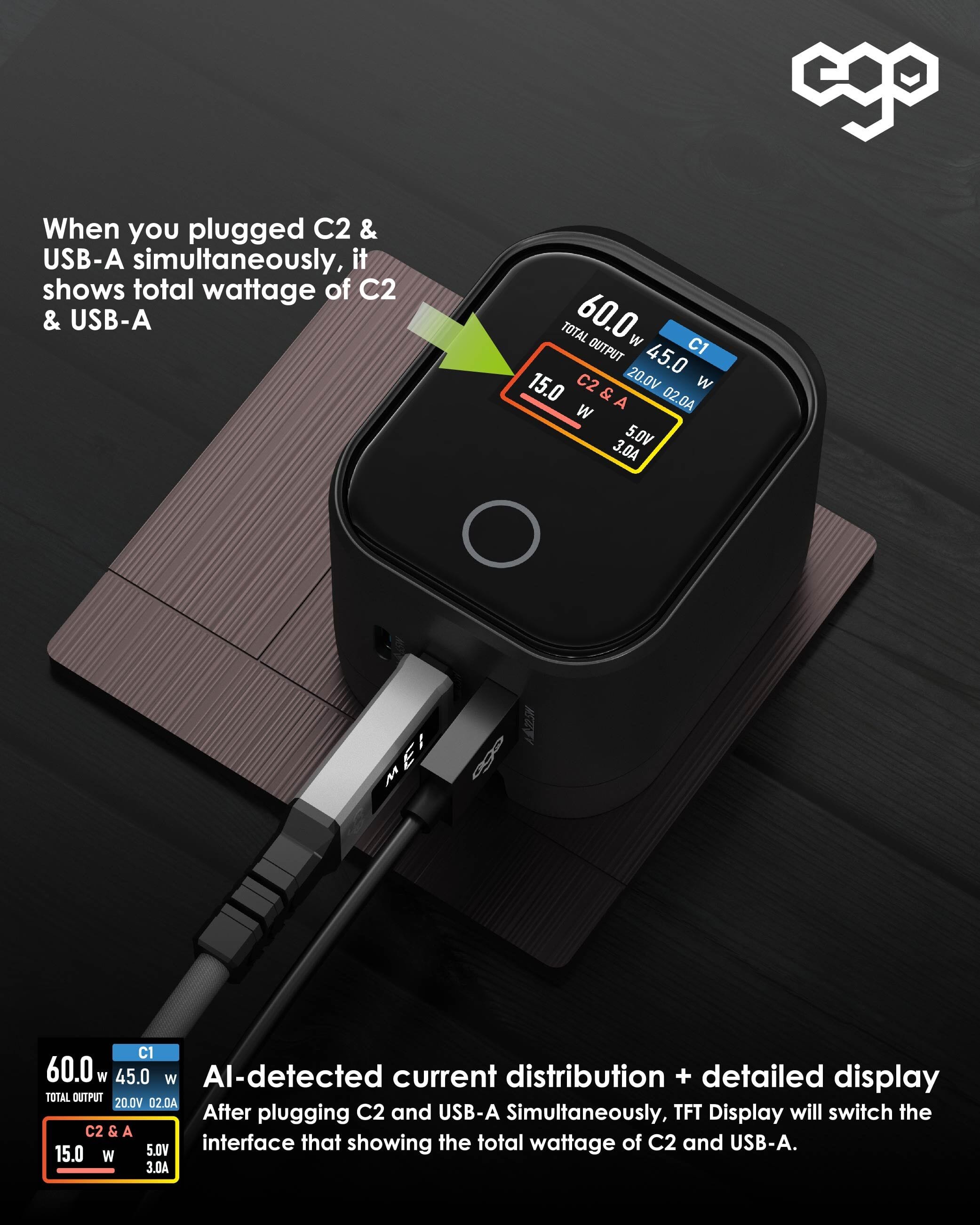 EGO ThunderCube 4 65W 摺疊插腳充電器 - 黑色 功能及使用說明 07
