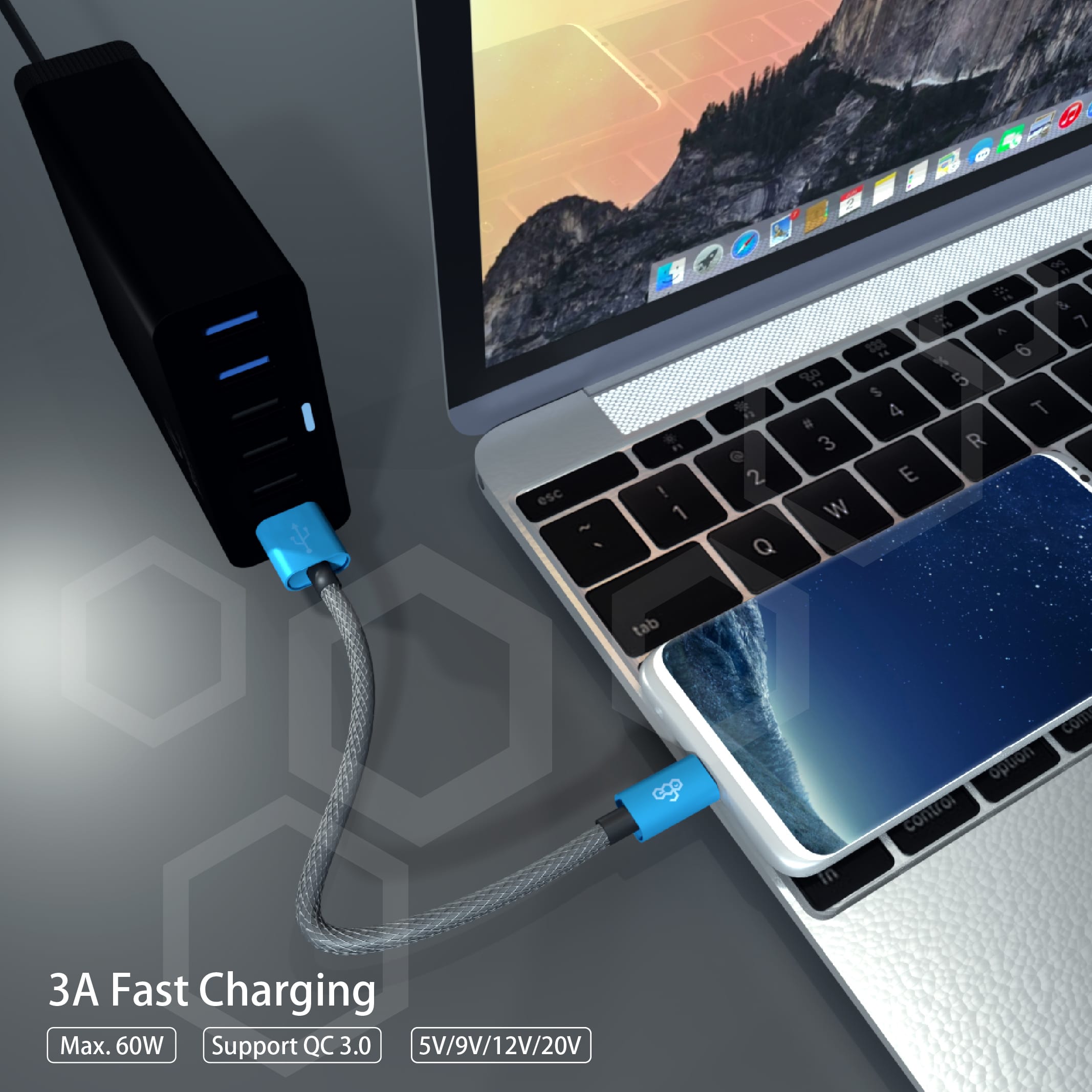 EGO USB-A 至 USB-C 數據線 - 金色 功能及使用說明 06