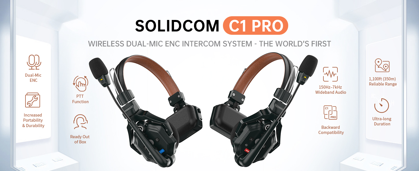 Hollyland Solidcom C1 Pro-6S Full-Duplex Wireless Intercom System