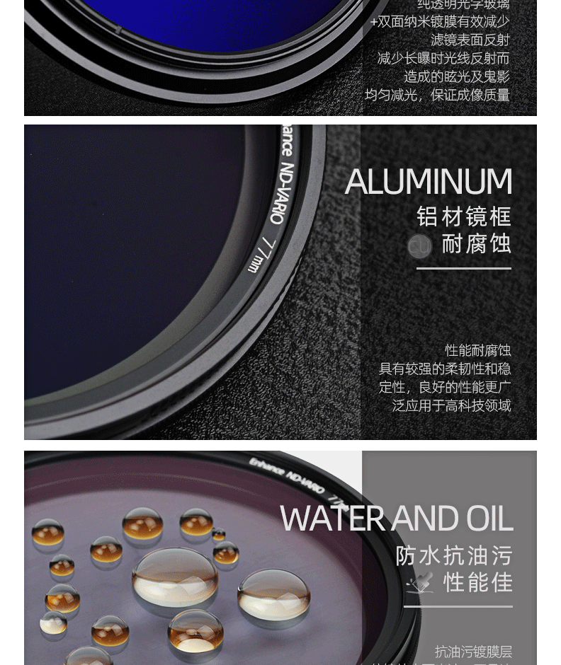 Nisi 耐司1.5-5 Stops Enhance ND-VARIO PRO Nano 可調ND 減光鏡77mm