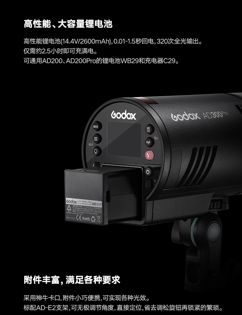 Godox 神牛AD300Pro AD300 Pro TTL 外拍閃光燈