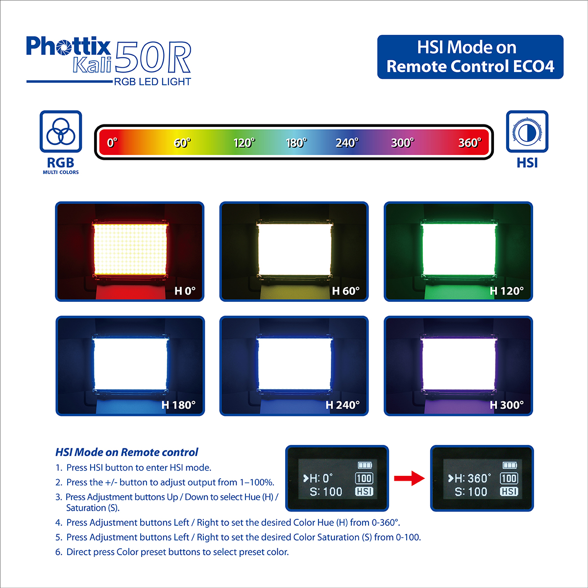 hottix Kali 50R RGB LED Light