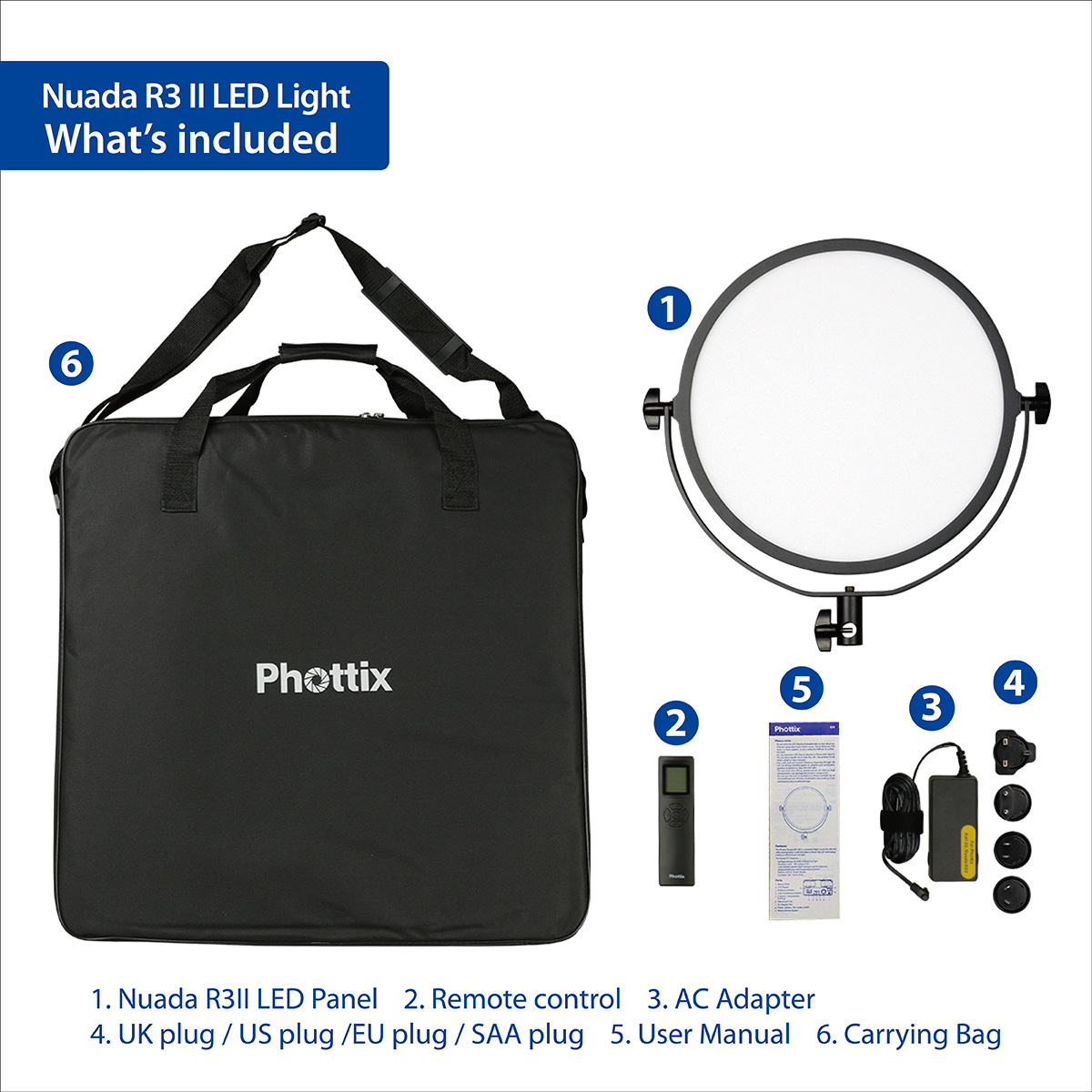 Phottix Nuada R3 II VLED Video LED Light 柔光燈Phottix Nuada R3 II LED