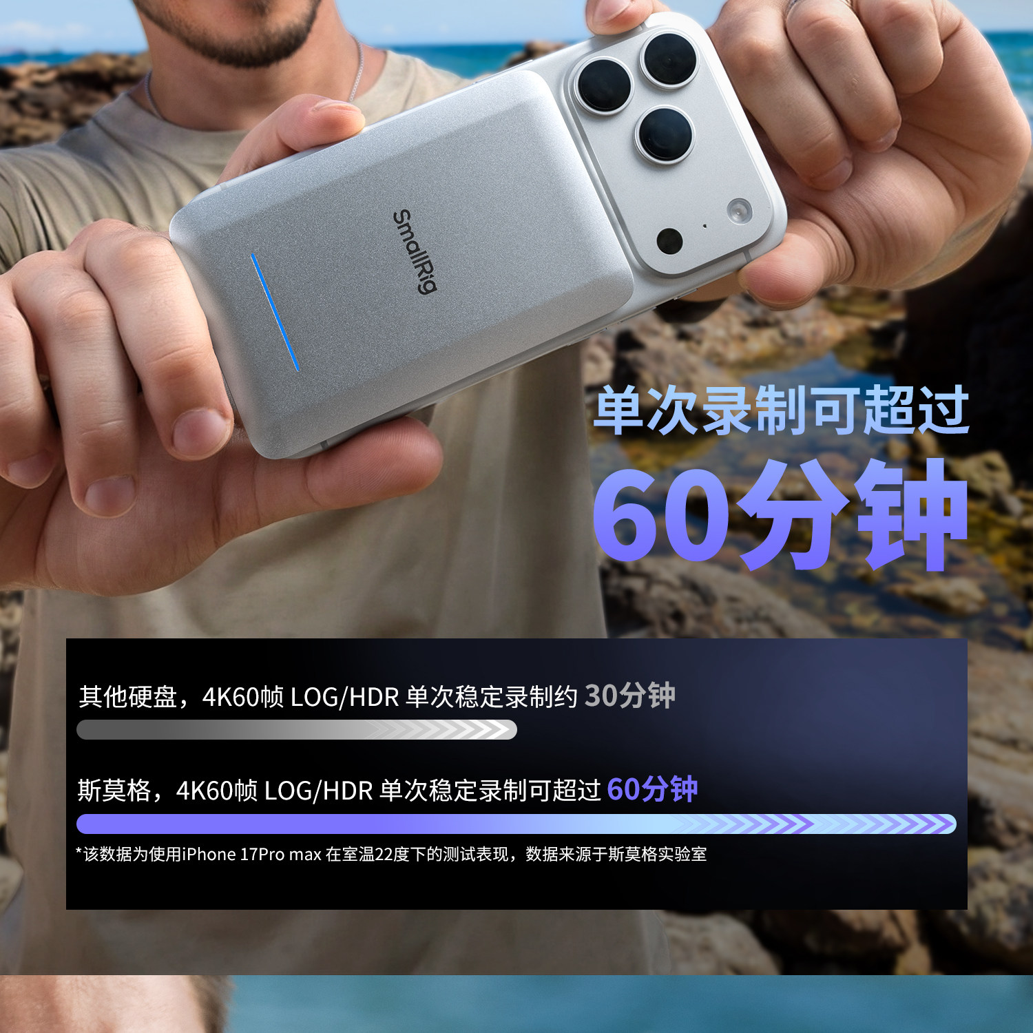 SmallRig 6293 5-in-1 Multifunctional Magnetic Portable SSD 2TB 磁吸外置硬碟 圖文描述 13