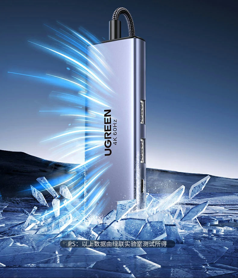 Ugreen 綠聯 CM512 USB-C Hub 6合1多功能轉接器圖文描述 18
