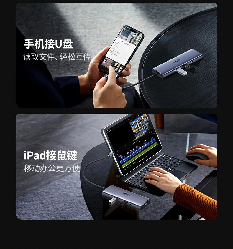 Ugreen 綠聯 CM512 USB-C Hub 6合1多功能轉接器圖文描述 24