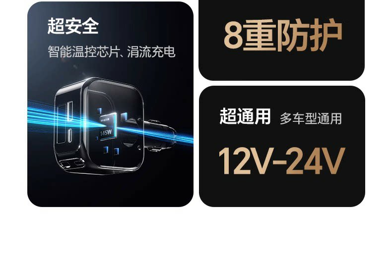 Ugreen 綠聯 Nexode 145W 伸縮線車充電器圖文描述 04