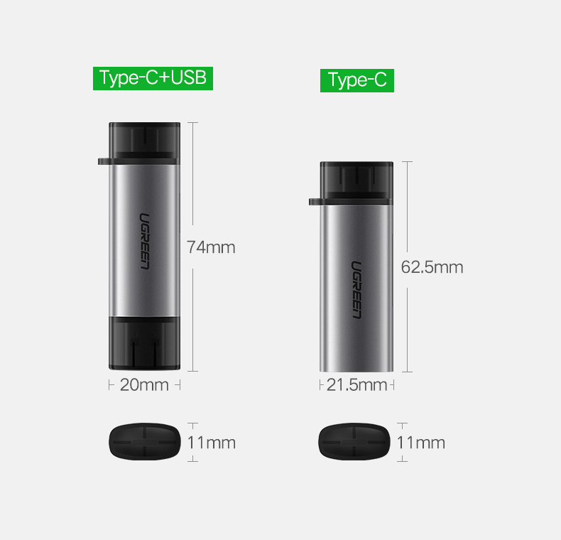 Ugreen 綠聯 CM185 USB-C / USB-A 3.0 Card Reader (SD + TF) 讀卡器 圖文描述 19
