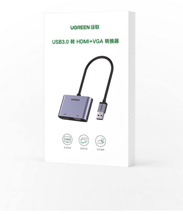 Ugreen 綠聯 CM449 USB-A 3.0 to HDMI / VGA Adapter 轉接器 圖文描述 20