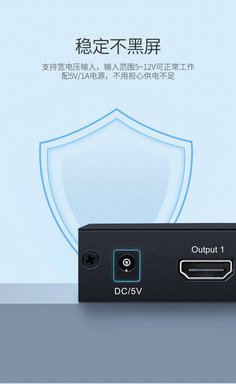 Ugreen 綠聯 CM620 HDMI Splitter 1 In 4 Out 分配器（英規） 圖文描述 08