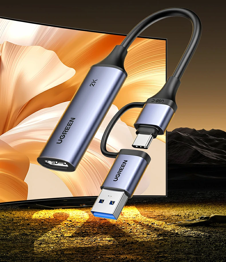 Ugreen 綠聯 CM629 HDMI to USB-C / USB-A Video Capture Card 影像擷取卡 圖文描述 02