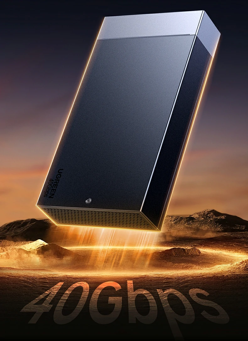 Ugreen 綠聯 CM847 USB4 40Gbps Dual-Bay M.2 NVMe SSD Enclosure 雙槽硬碟盒（英規） 圖文描述 05