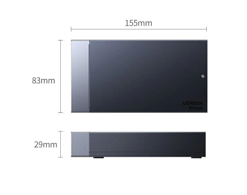 Ugreen 綠聯 CM847 USB4 40Gbps Dual-Bay M.2 NVMe SSD Enclosure 雙槽硬碟盒（英規） 圖文描述 35