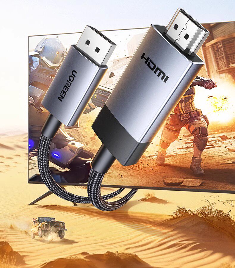 Ugreen 綠聯 DP119 DisplayPort to HDMI Cable 4K 3M 圖文描述 02