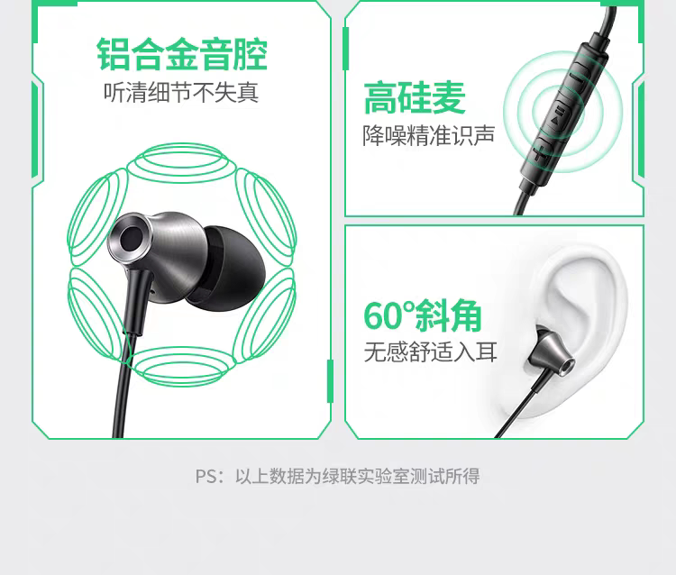 Ugreen 綠聯 EP105 USB-C 入耳式耳機 圖文描述 06
