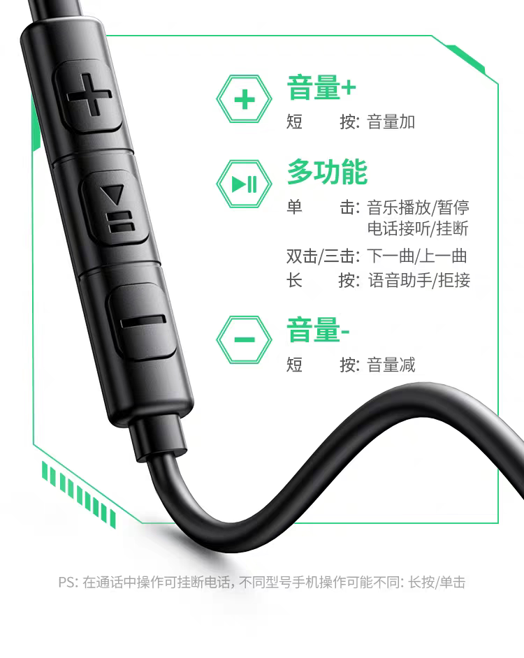 Ugreen 綠聯 EP105 USB-C 入耳式耳機 圖文描述 16
