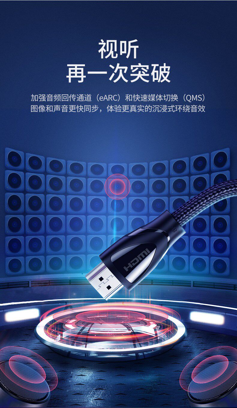 Ugreen 綠聯 HD140 HDMI 2.1 Cable 8K 2M 圖文描述 05