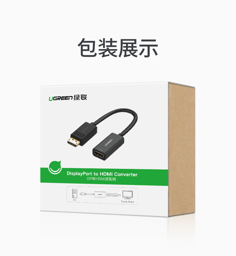 Ugreen 綠聯 MM137 DisplayPort to HDMI Adapter 轉接器 圖文描述 15