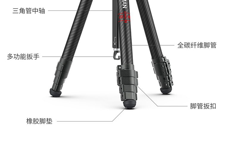 Ulanzi & Coman Zero Y Lightweight Travel Tripod 碳纖維三腳架