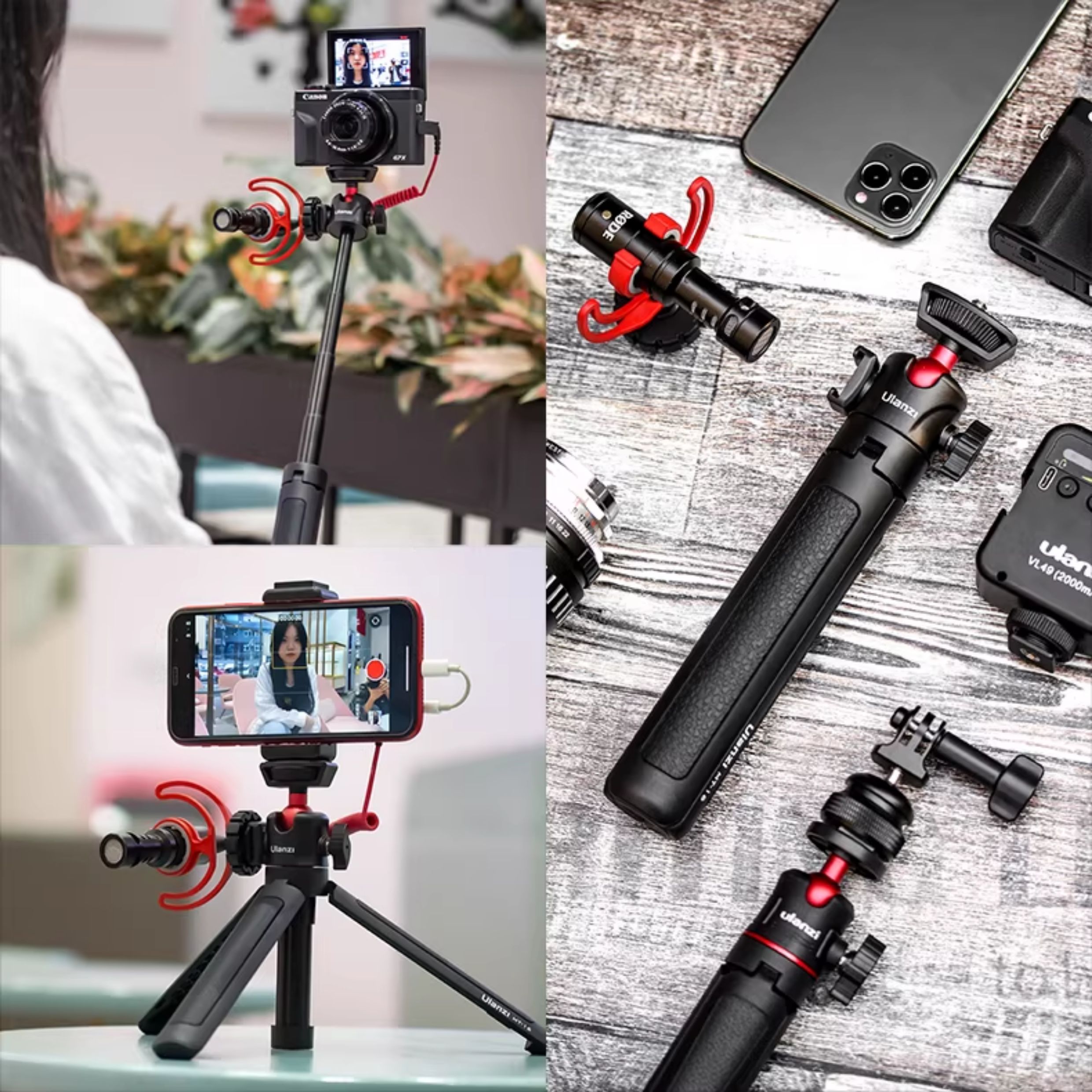 Ulanzi MT-16 Extendable Tripod with Ball Head 2052 迷你伸縮三腳架自拍桿 圖文描述 11