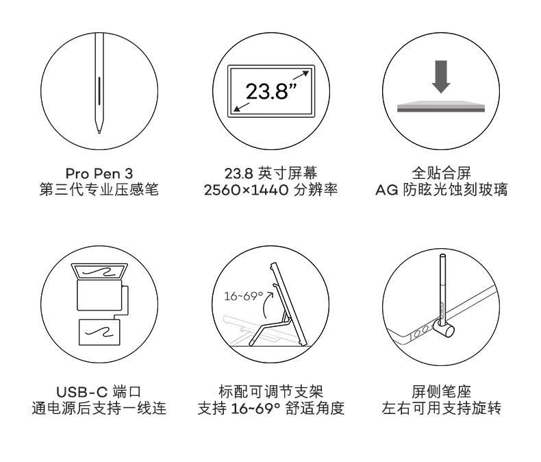 Wacom Cintiq 24 Touch DTH246K0C 圖文描述 02