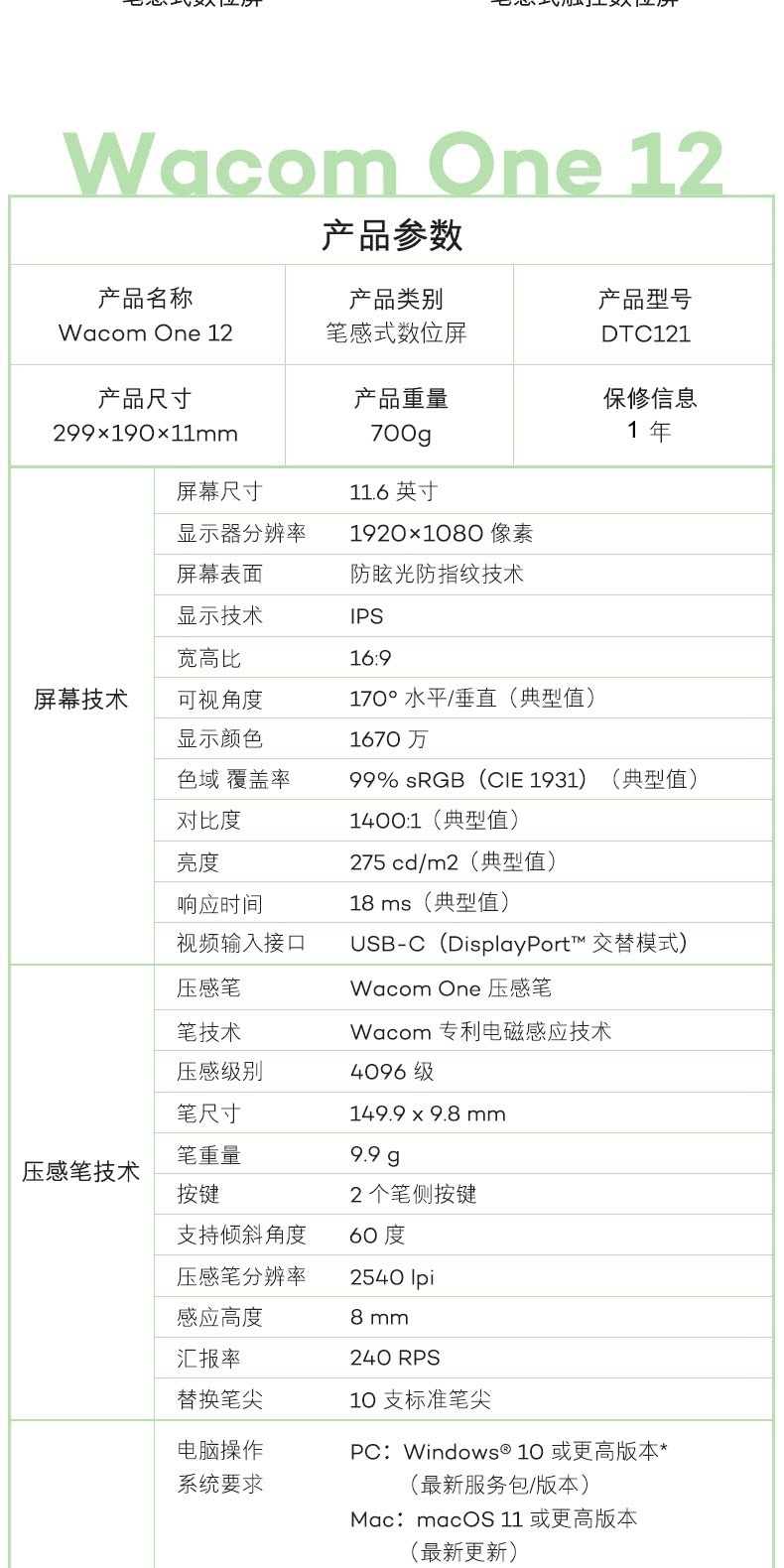 Wacom One 12 USB-C DTC121W0C 圖文描述 17