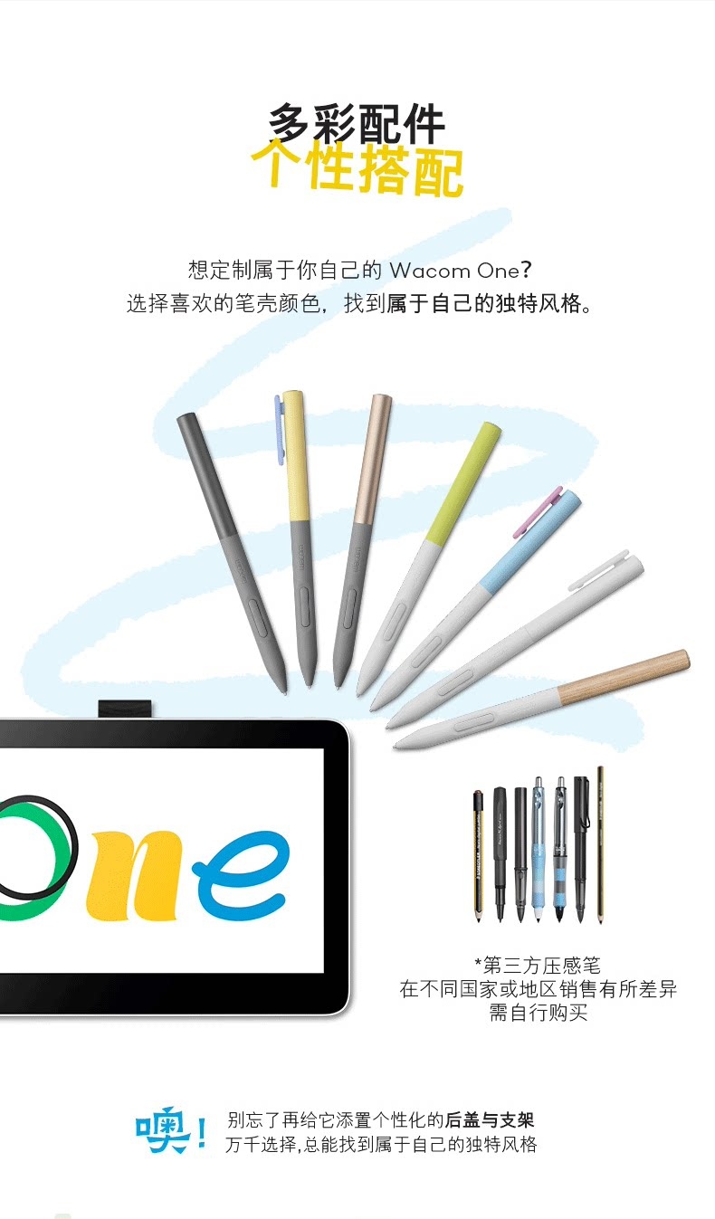 Wacom One 13 touch USB-C DTH134W0C 圖文描述 03
