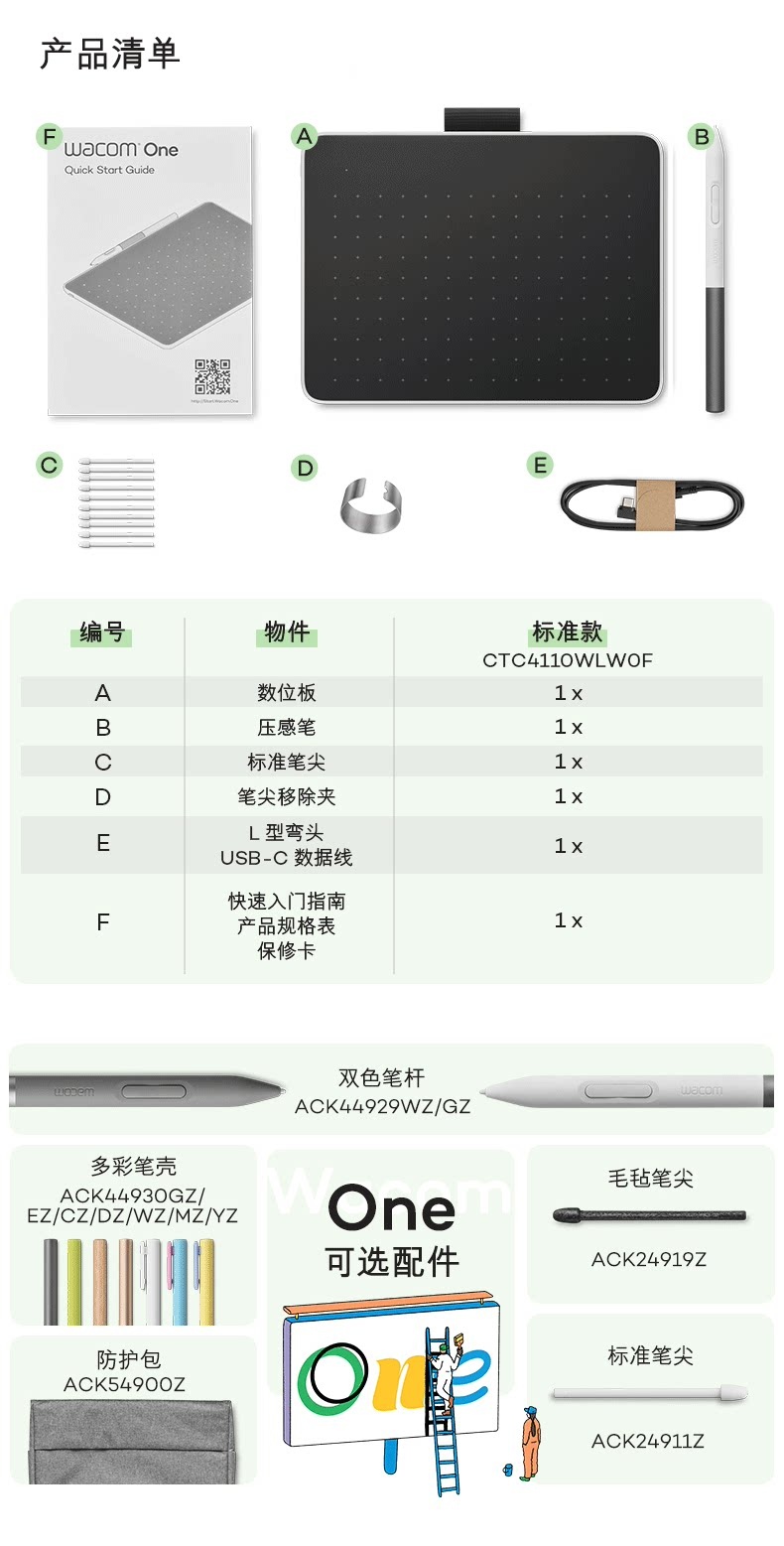 Wacom One S CTC4110WLW0C 圖文描述 14