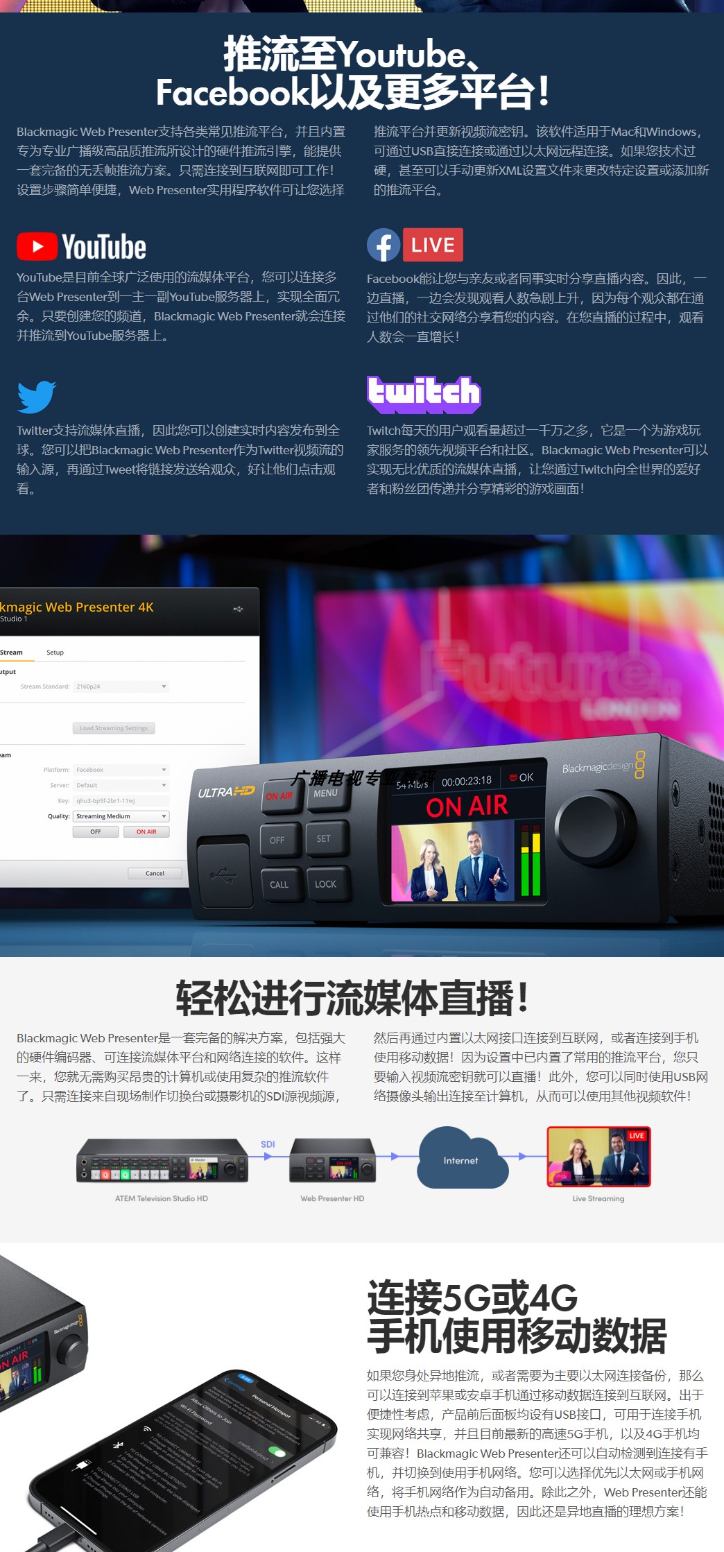 Blackmagic Design Web Presenter HD 高畫質直播轉換器