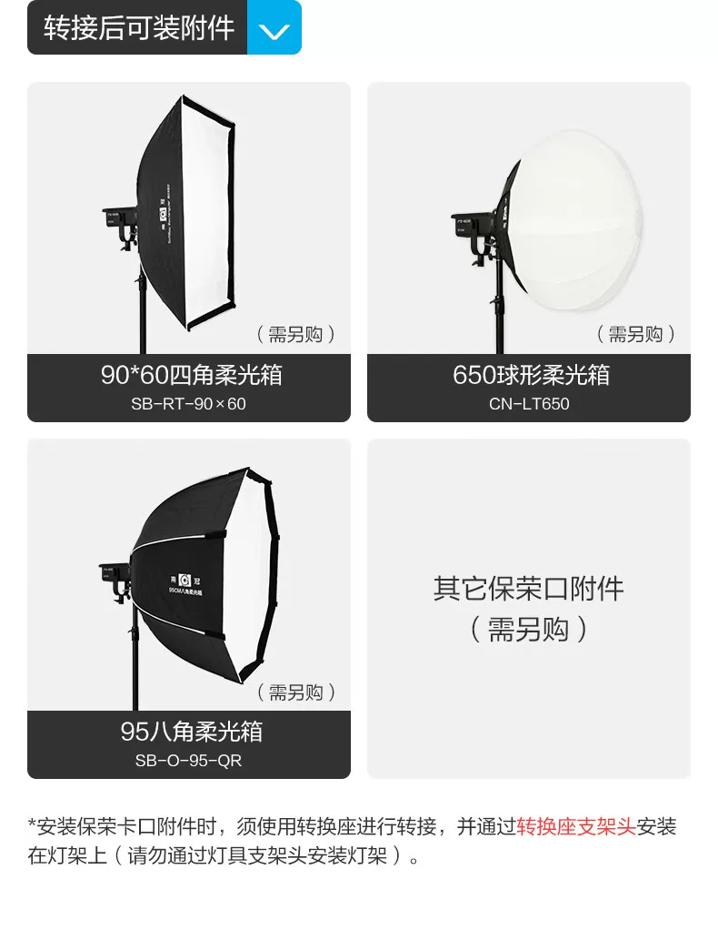 Nanlite 南光 FS-60B Bi-Color AC LED Monolight 雙色溫 LED 補光燈 圖文描述 11