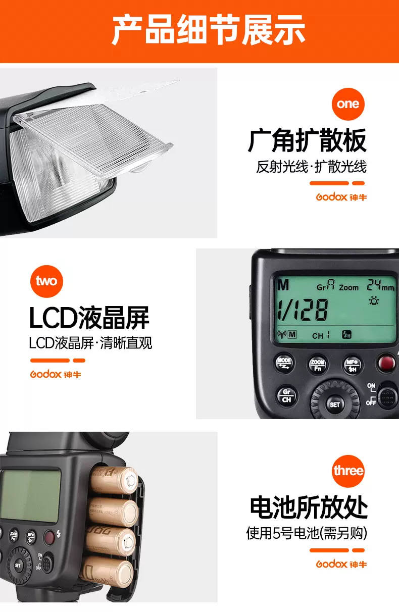 Godox 神牛 TT600 Thinklite 通用手動機頂閃光燈 圖文描述 15