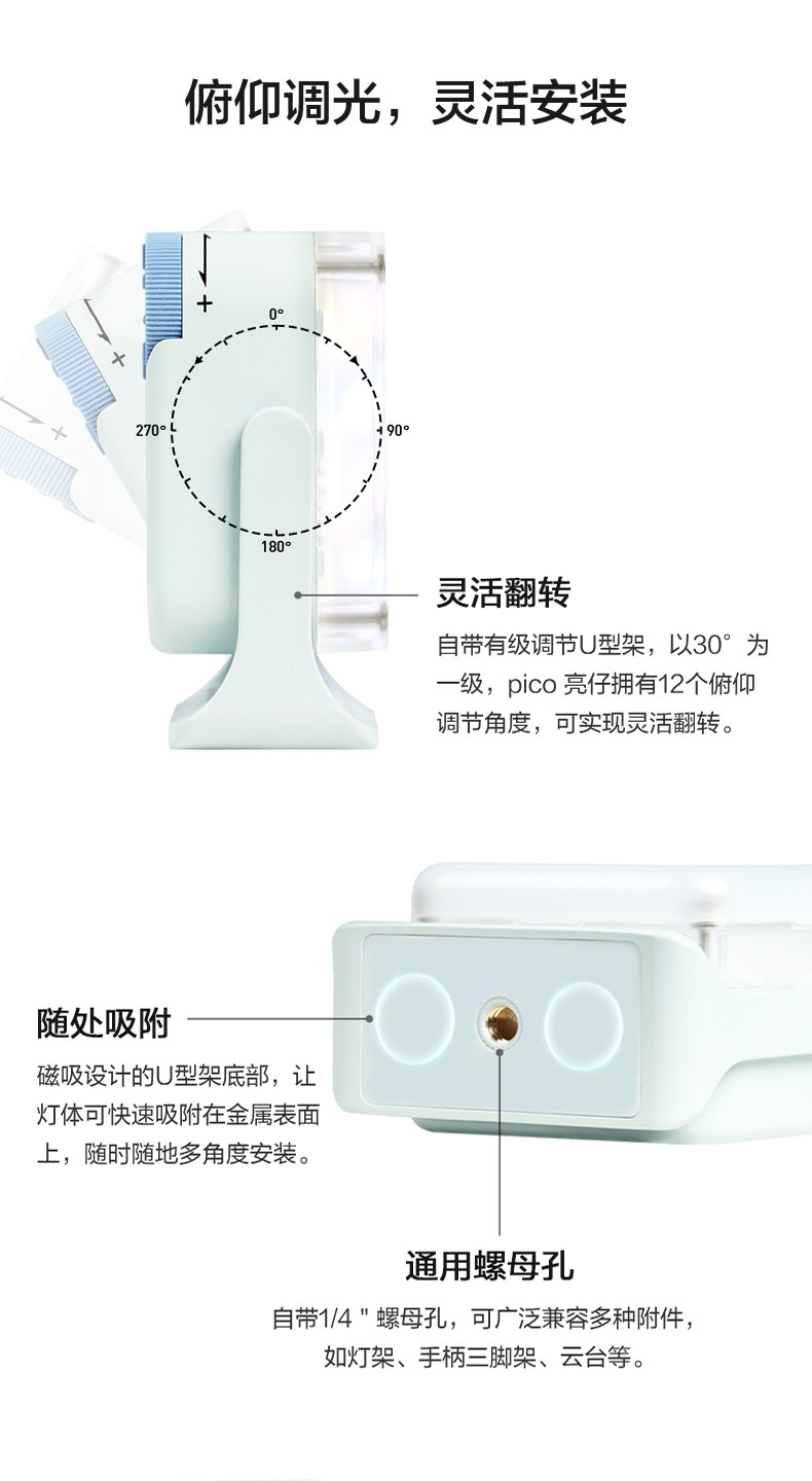 Nanlite pico RGBW 迷你口袋燈圖文介紹 13