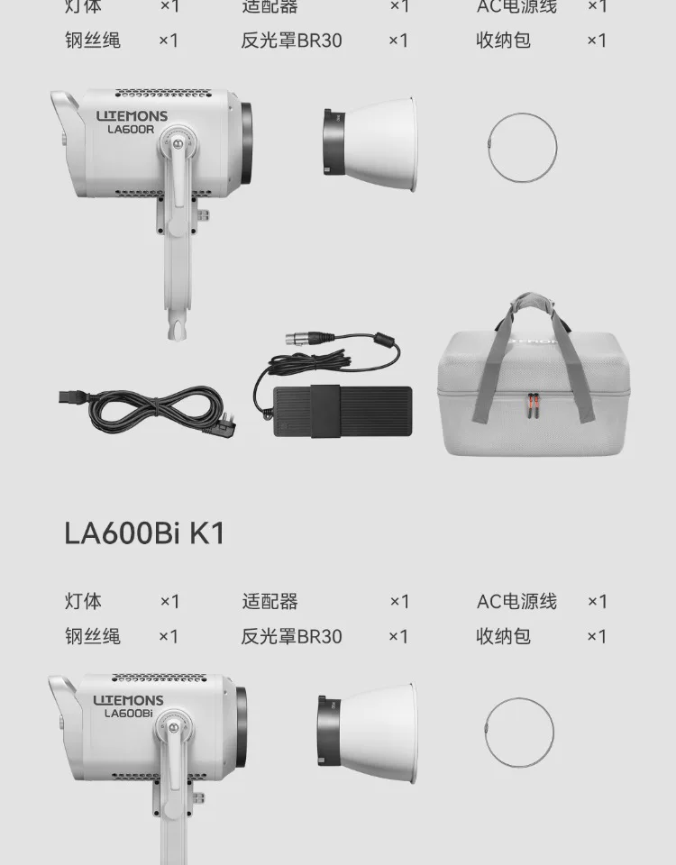 Godox 神牛 LITEMONS LA600R RGB LED Monolight 全彩補光燈 (白色) 圖文描述 16