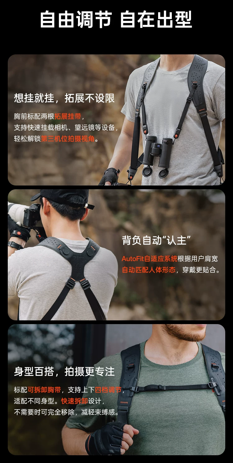 PGYTECH P-CB-532 Camera Strap Master Terrain Brown 雙肩多機相機帶 (大地棕) 圖文描述 13