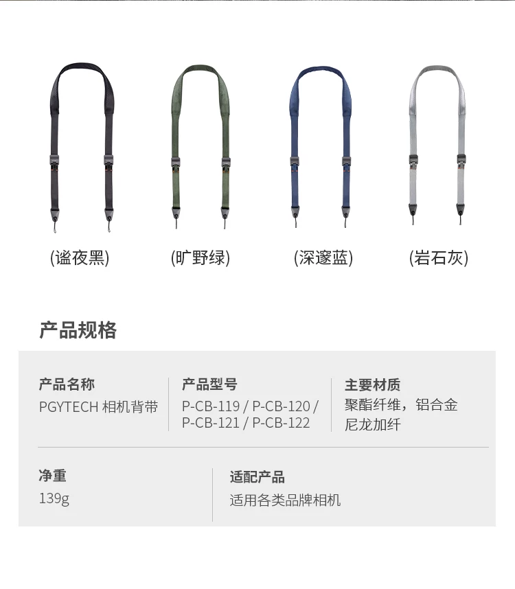 PGYTECH P-CB-121 Camera Shoulder Strap Dark Blue 相機肩帶 (藍色) 圖文描述 13