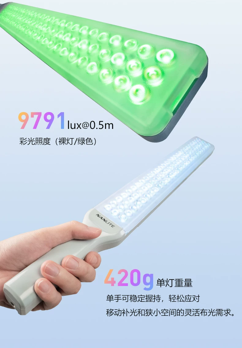 Nanlite 南光 wand RGB LED Light 全彩棒形燈（午夜藍） 圖文描述 06