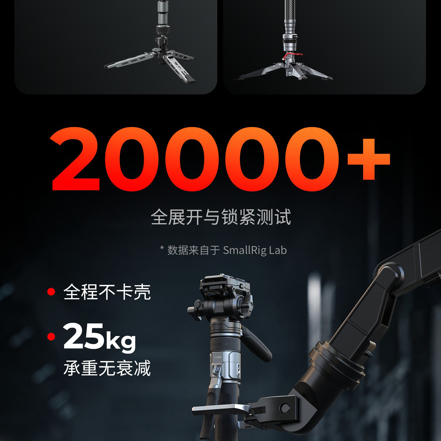 SmallRig x Potato Jet 6286 TRIBEX PRO X-Clutch Hydraulic Monopod for Video 一鍵全開液壓單腳架 圖文描述 12