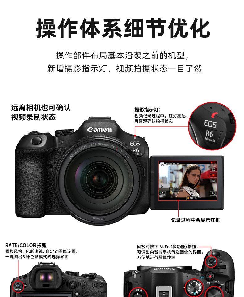 Canon EOS R6 Mark III 連 RF24-105mm F4 L IS USM 鏡頭套裝 圖文描述 20