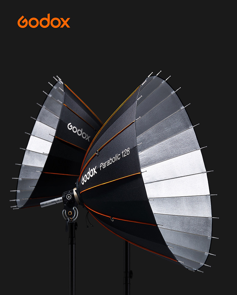 Godox 神牛 P128 Parabolic Focusing Reflector Kit 拋物線反射柔光罩套裝 圖文描述 01