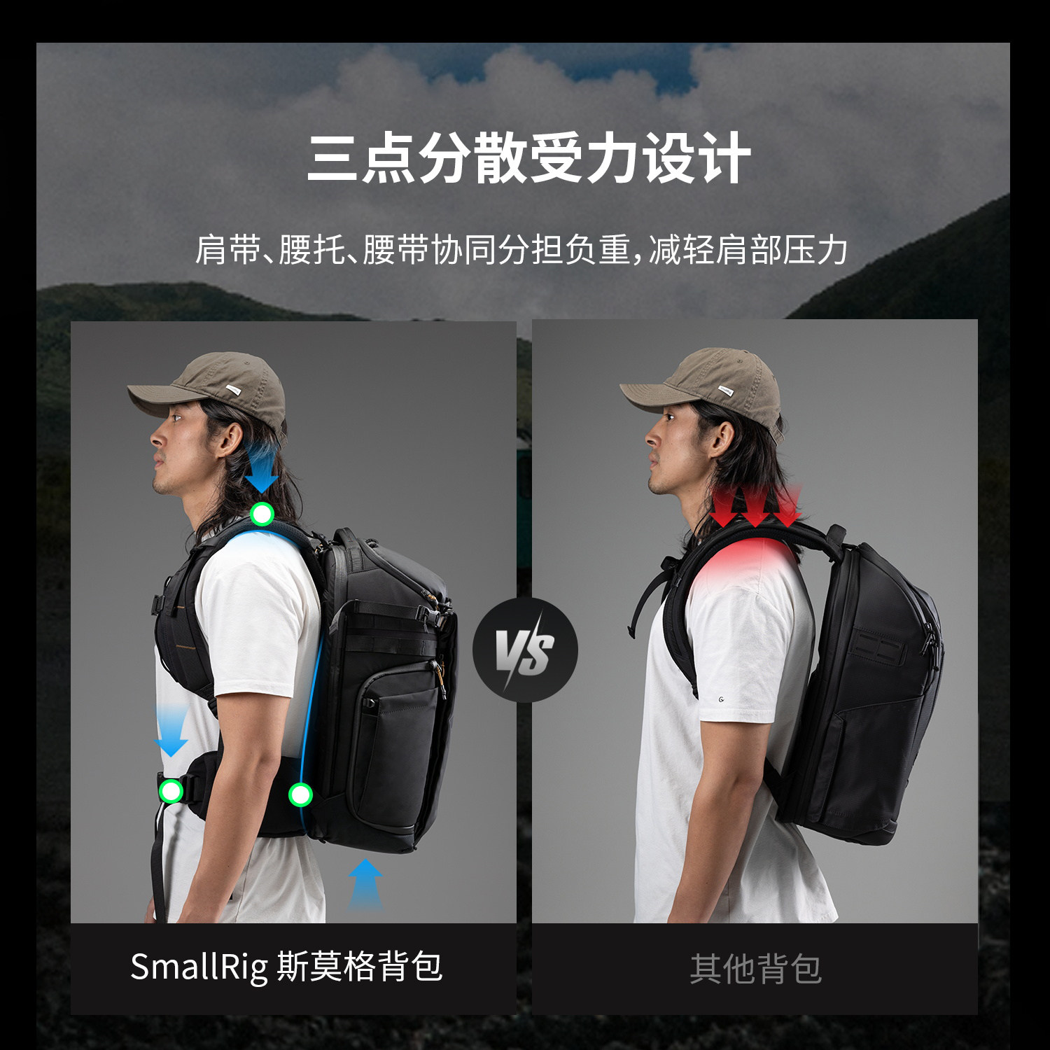 SmallRig 6521 Professional Outdoor Backpack 25L 攝影背囊 圖文描述 07