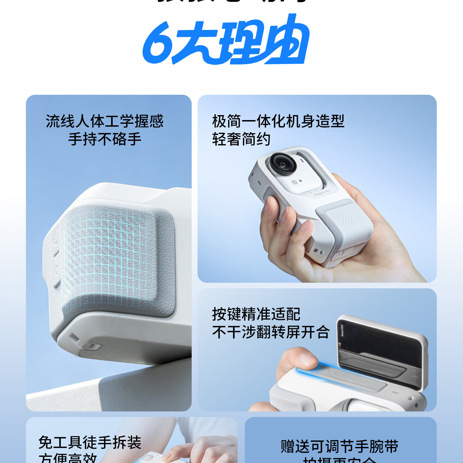 SmallRig 5857 Street Photography Cage Kit for Insta360 GO Ultra 攝影套籠套裝 圖文描述 03