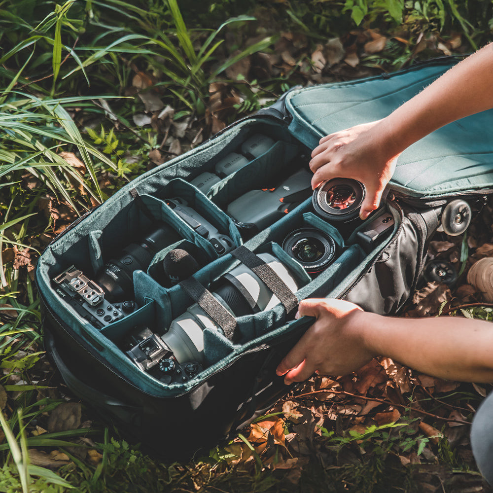 PGYTECH Roller Camera Backpack 萬向輪及細節設計