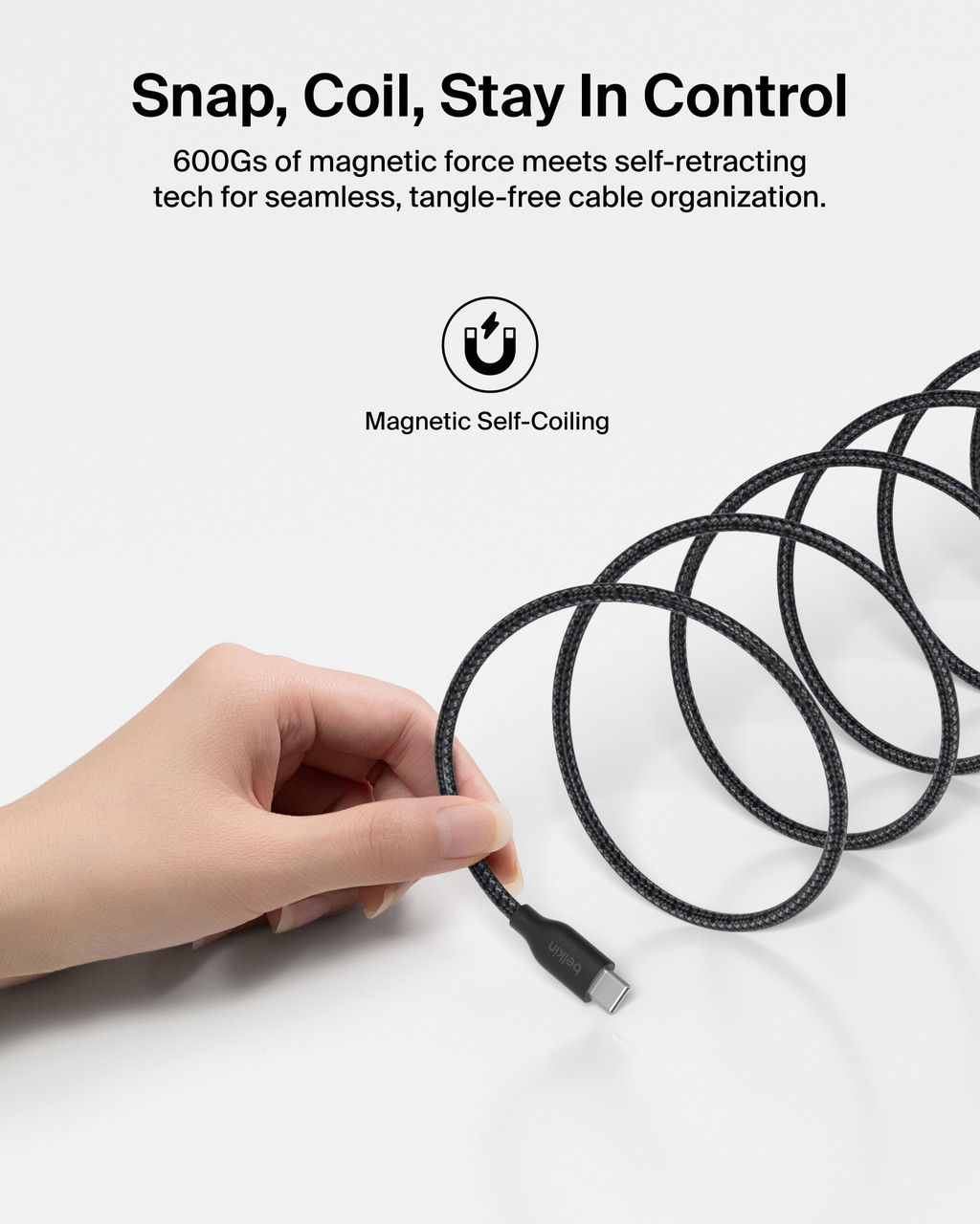 Belkin CAB028 BoostCharge Pro 240W Magnetic USB-C Cable 2M 圖文描述 1