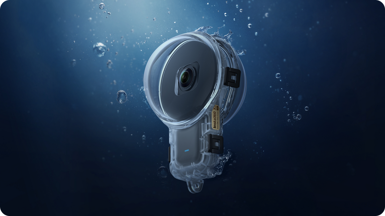 Insta360 X5 高級隱形潛水殼水下產品圖