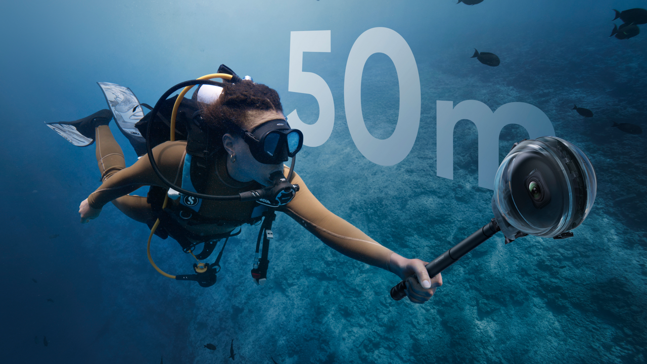 Insta360 X5 高級隱形潛水殼 50m 深潛防水